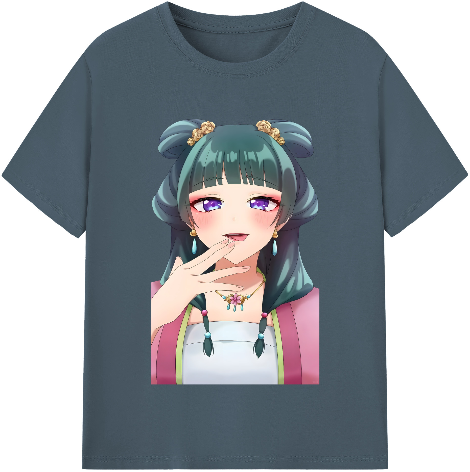 （画像用） 薬屋のひとりごと The Apothecary Diaries 綿100％半袖Tシャツ（フロントプリント）